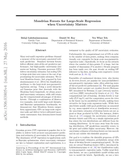 Mondrian Forests for Large-Scale Regression when Uncertainty Matters
