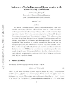 Inference of high-dimensional linear models with time-varying
  coefficients