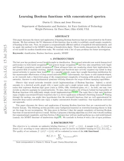 Learning Boolean functions with concentrated spectra