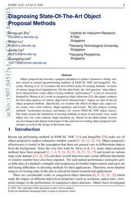 Diagnosing State-Of-The-Art Object Proposal Methods