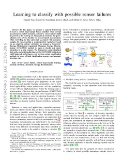 Learning to classify with possible sensor failures