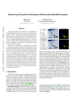 Bottom-Up and Top-Down Reasoning with Hierarchical Rectified Gaussians
