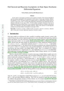 On Classical and Bayesian Asymptotics in State Space Stochastic
  Differential Equations