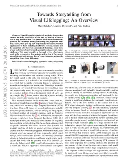 Towards Storytelling from Visual Lifelogging: An Overview