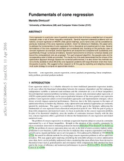 Fundamentals of cone regression