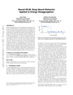 Neural NILM: Deep Neural Networks Applied to Energy Disaggregation