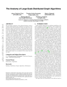 The Anatomy of Large-Scale Distributed Graph Algorithms