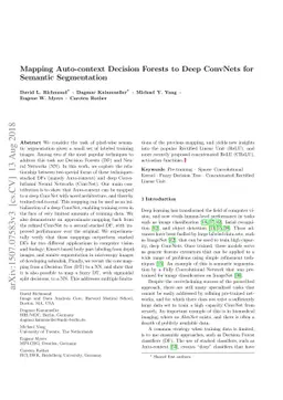 Mapping Auto-context Decision Forests to Deep ConvNets for Semantic
  Segmentation