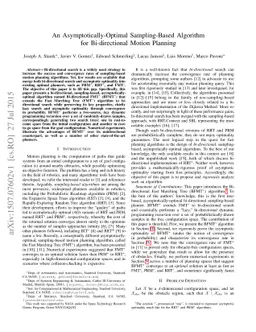 An Asymptotically-Optimal Sampling-Based Algorithm for Bi-directional
  Motion Planning