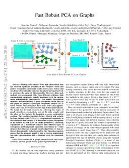 Fast Robust PCA on Graphs