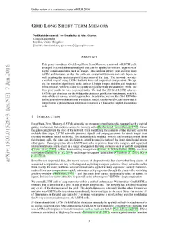 Grid Long Short-Term Memory