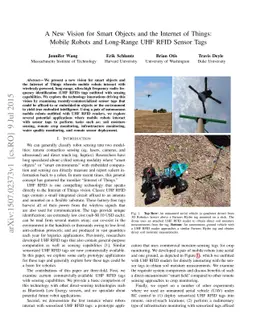 A New Vision for Smart Objects and the Internet of Things: Mobile Robots
  and Long-Range UHF RFID Sensor Tags