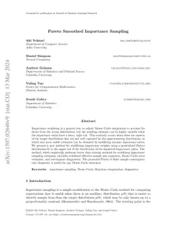 Pareto Smoothed Importance Sampling