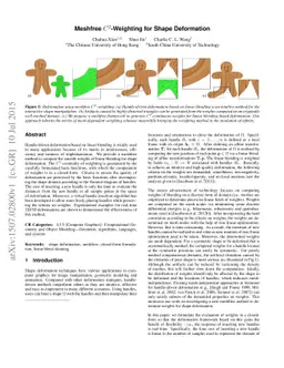 Meshfree C^2-Weighting for Shape Deformation