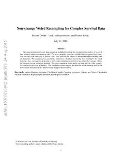 Non-strange Weird Resampling for Complex Survival Data
