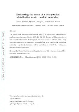 Estimating the mean of a heavy-tailed distribution under random
  censoring