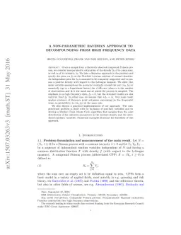 A non-parametric Bayesian approach to decompounding from high frequency
  data