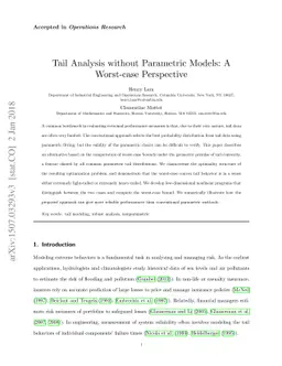 Tail Analysis without Parametric Models: A Worst-case Perspective
