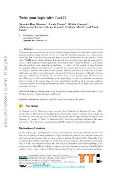 Twist your logic with TouIST