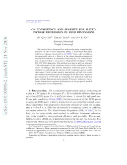 On consistency and sparsity for sliced inverse regression in high
  dimensions