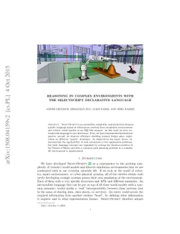 Reasoning in complex environments with the SelectScript declarative
  language