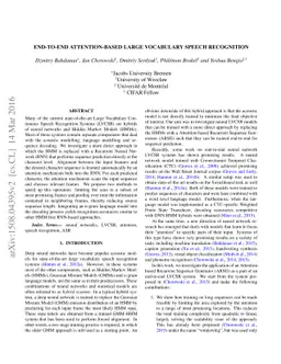 End-to-End Attention-based Large Vocabulary Speech Recognition