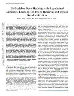 Bit-Scalable Deep Hashing with Regularized Similarity Learning for Image
  Retrieval and Person Re-identification