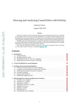 Drawing and Analyzing Causal DAGs with DAGitty