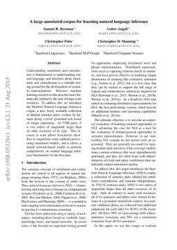 A large annotated corpus for learning natural language inference