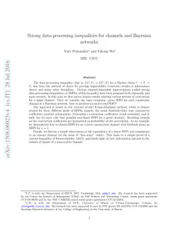 Strong data-processing inequalities for channels and Bayesian networks