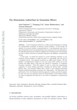 On dimension reduction in Gaussian filters