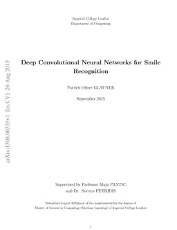 Deep Convolutional Neural Networks for Smile Recognition