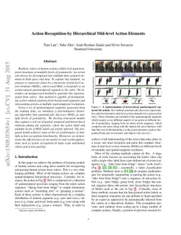Action Recognition by Hierarchical Mid-level Action Elements