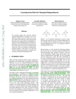 Learning from Pairwise Marginal Independencies