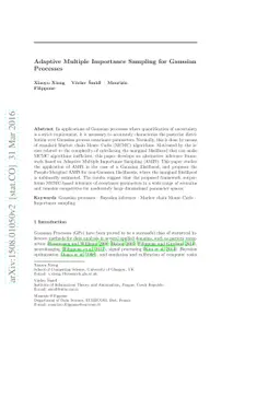 Adaptive Multiple Importance Sampling for Gaussian Processes