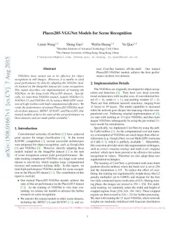 Places205-VGGNet Models for Scene Recognition