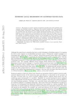 Extrinsic local regression on manifold-valued data