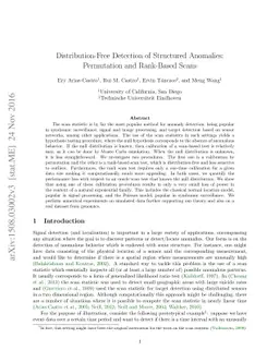 Distribution-Free Detection of Structured Anomalies: Permutation and
  Rank-Based Scans
