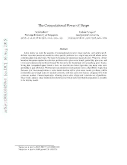 The Computational Power of Beeps