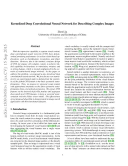 Kernelized Deep Convolutional Neural Network for Describing Complex
  Images