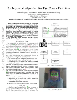 An Improved Algorithm for Eye Corner Detection
