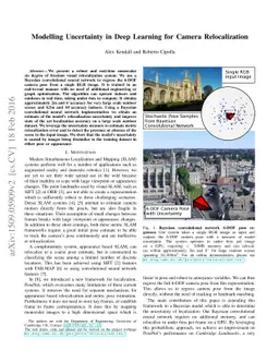 Modelling Uncertainty in Deep Learning for Camera Relocalization