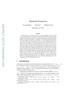 Harmonic Extension