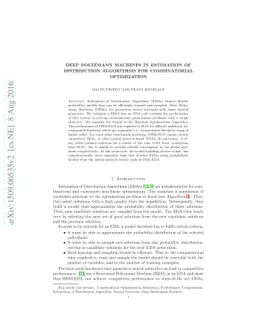 Deep Boltzmann Machines in Estimation of Distribution Algorithms for
  Combinatorial Optimization