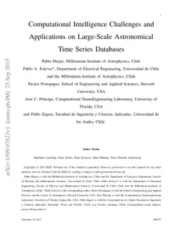 Computational Intelligence Challenges and Applications on Large-Scale
  Astronomical Time Series Databases