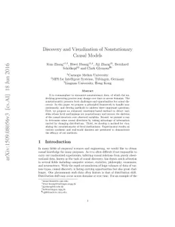Discovery and Visualization of Nonstationary Causal Models