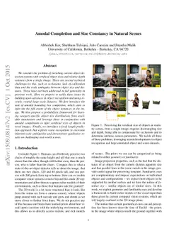 Amodal Completion and Size Constancy in Natural Scenes