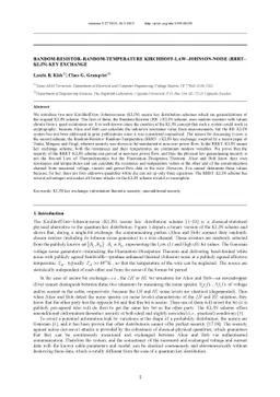 Random-resistor-random-temperature Kirchhoff-law-Johnson-noise
  (RRRT-KLJN) key exchange