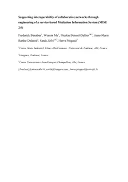Supporting interoperability of collaborative networks through
  engineering of a service-based Mediation Information System (MISE 2.0)