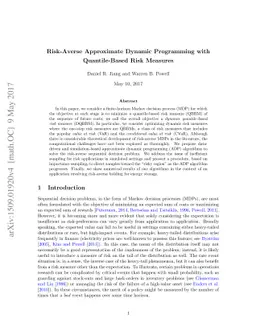 Risk-Averse Approximate Dynamic Programming with Quantile-Based Risk
  Measures